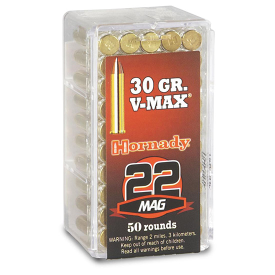 HORN VARMINT EXPRESS 22MAG 30GR V-MAX 50/40 - Ammunition